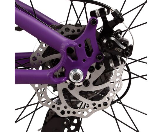 Подростковый велосипед Novatrack Katrina 7.D 24" (2025, фуксия-фиолетовый), Цвет: розовый, Размер рамы: 12", изображение 8