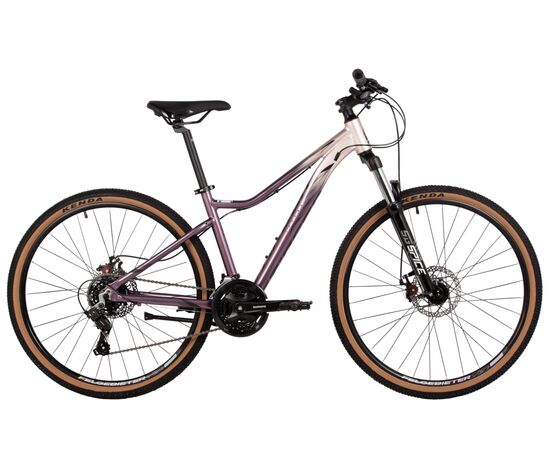 Велосипед STINGER LAGUNA 26" (2025, серебряный), Цвет: серый, Размер рамы: SM