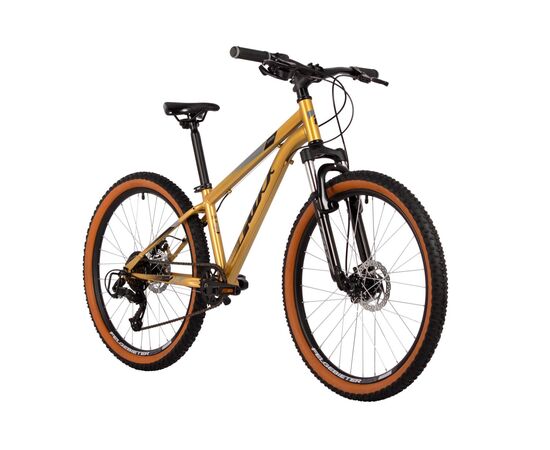 Подростковый велосипед FOXX CAIMAN JR 24" (золотой), Цвет: жёлтый, Размер рамы: 12", изображение 2