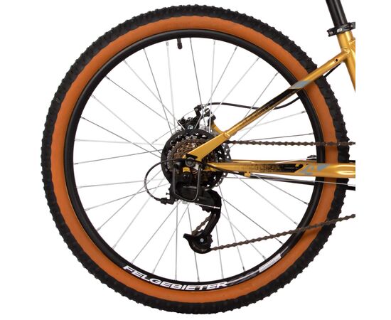 Подростковый велосипед FOXX CAIMAN JR 24" (золотой), Цвет: жёлтый, Размер рамы: 12", изображение 5