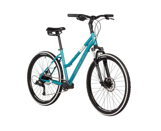 Велосипед FOXX MELISA 26" (зеленый), Цвет: бирюзовый, Размер рамы: 15", изображение 2