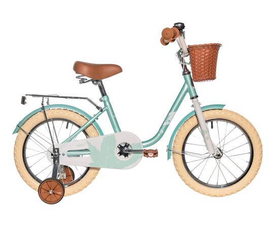 Детский велосипед Novatrack Maple 16" (2025, светло бирюзовый), Цвет: бирюзовый, Размер рамы: 10,2"