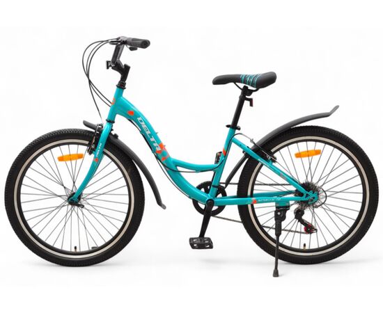 Велосипед Delta Butterfly 24 (лазурный), Цвет: бирюзовый, Размер рамы: 14", изображение 3