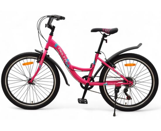 Велосипед Delta Butterfly 24 (розовый), Цвет: розовый, Размер рамы: 14", изображение 3