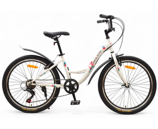 Велосипед Delta Butterfly 24 (белый), Цвет: белый, Размер рамы: 14"