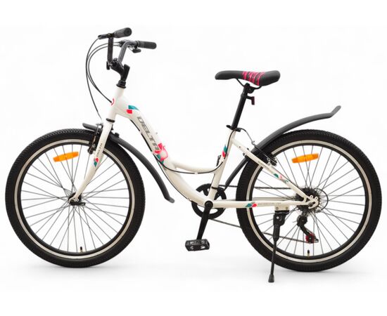 Велосипед Delta Butterfly 24 (белый), Цвет: белый, Размер рамы: 14", изображение 3