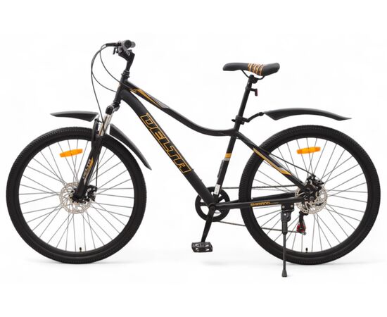 Велосипед Delta Street 27.5 (черный/золотистый), Цвет: оранжевый, Размер рамы: 17", изображение 3