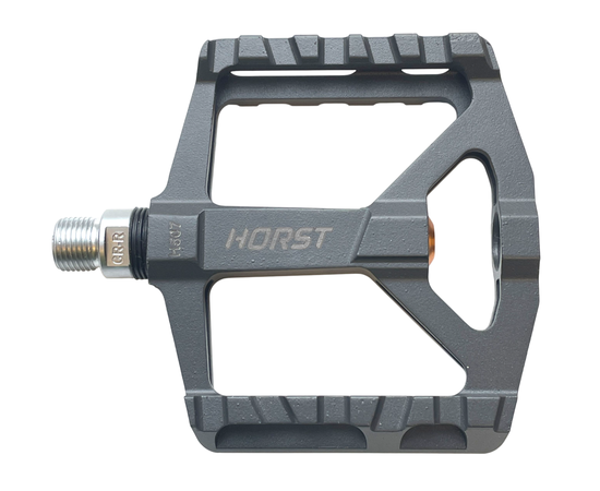 Педали велосипедные HORST H75 широкие 00-170870 (темно-серые), Цвет: серый