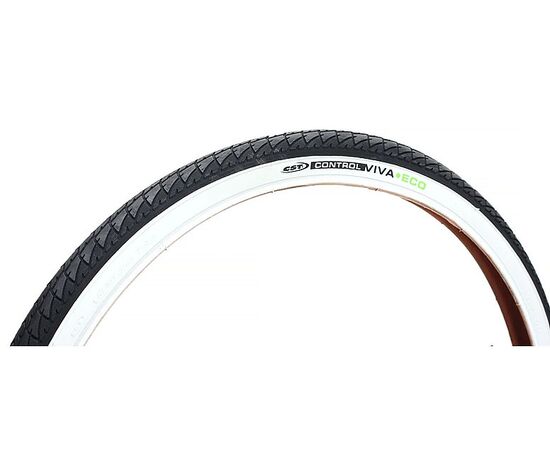 Покрышка велосипедная CST 24x1.75 C-1446 CONTROL VIVA (чёрный/белый)