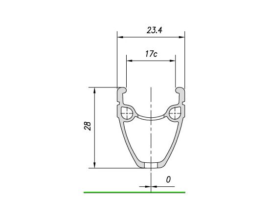 Обод Mach1 TOURING 700C (622x17), 32 отв., FV (чёрный), изображение 3