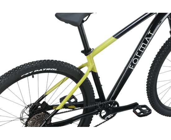 Велосипед FORMAT 1413 29 (2025, черный/зеленый), Цвет: черный, Размер рамы: M, изображение 3
