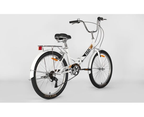 Велосипед SITIS POINT 7SP 24" (2025, White-Black-Beige), Цвет: белый, Размер рамы: 12", изображение 3