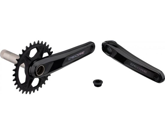 Система шатунов Shimano Deore M6120-1 (для 1x12 ск., 170 мм, интегрированный вал, 32T без каретки, для CL:55мм)