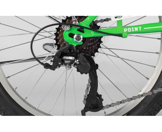 Велосипед SITIS POINT 7SP 20" (2025, Green-White-Black), Цвет: зелёный, Размер рамы: 10", изображение 9