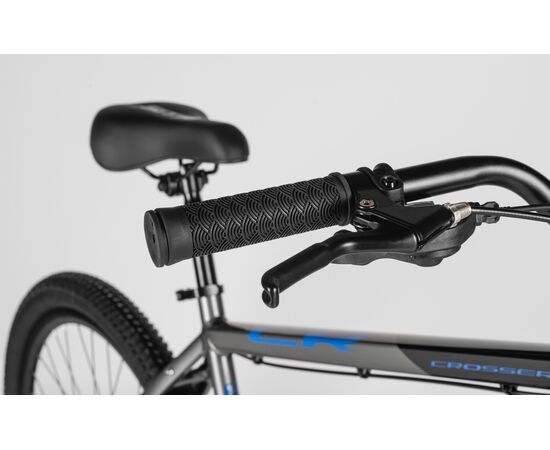Велосипед SITIS CROSSER 7SP 29" (2025, Black-Grey-Blue), Цвет: серый, Размер рамы: 21", изображение 7