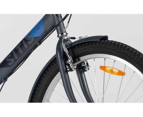 Велосипед SITIS POINT 7SP 26" (2025, Grey-Black-Blue), Цвет: серый, Размер рамы: 13,5", изображение 12