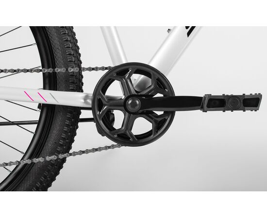 Велосипед SITIS DAISY 7SP 27,5" (2025, White-Black-Purple), Цвет: белый, Размер рамы: 15", изображение 9