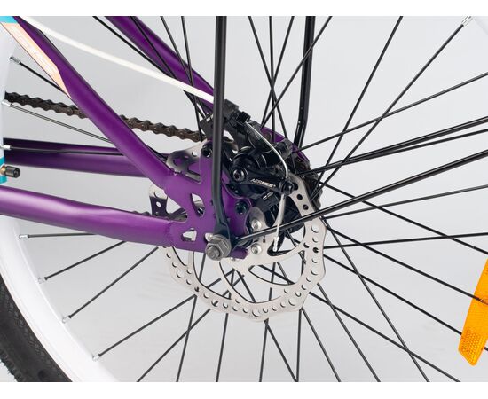 Велосипед SITIS ANY Regit 1SP 26" (2025, Dark Purple-Turquoise-White), изображение 10