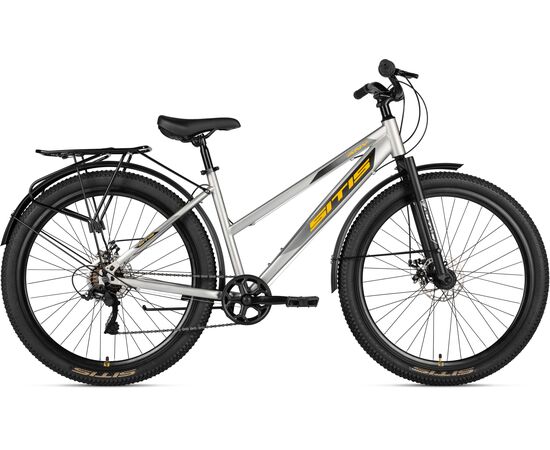 Велосипед SITIS ANY Regit 7SP 27,5" (2025, Grey-Orange-Black), Цвет: серый, Размер рамы: 15"