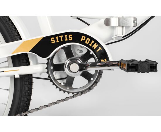 Велосипед SITIS POINT 7SP 24" (2025, White-Black-Beige), Цвет: белый, Размер рамы: 12", изображение 9