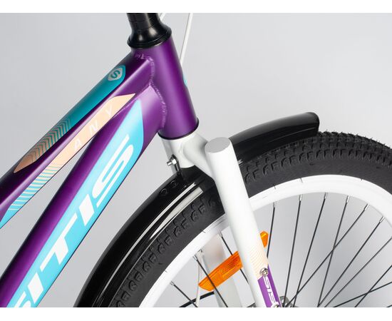Велосипед SITIS ANY Regit 1SP 26" (2025, Dark Purple-Turquoise-White), изображение 4