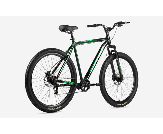 Велосипед SITIS CROSSER 7SP HD 29" (2025, Black-Green), Цвет: зелёный, Размер рамы: 21", изображение 3