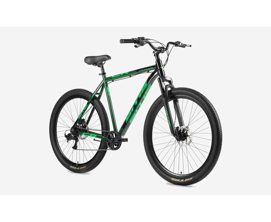 Велосипед SITIS CROSSER 7SP HD 29" (2025, Black-Green), Цвет: зелёный, Размер рамы: 21", изображение 2