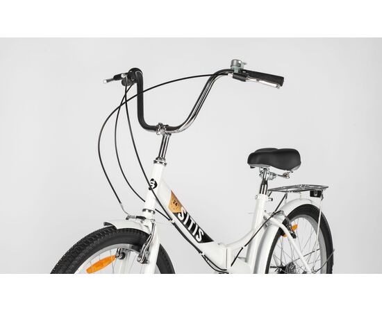 Велосипед SITIS POINT 7SP 24" (2025, White-Black-Beige), Цвет: белый, Размер рамы: 12", изображение 6
