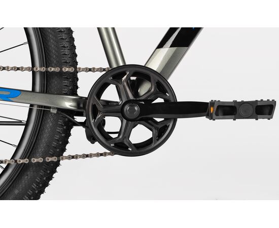 Велосипед SITIS CROSSER 7SP 29" (2025, Black-Grey-Blue), Цвет: серый, Размер рамы: 21", изображение 9