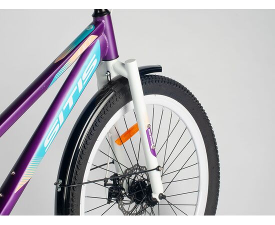 Велосипед SITIS ANY Regit 1SP 26" (2025, Dark Purple-Turquoise-White), изображение 5