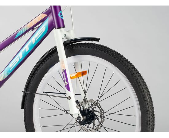 Велосипед SITIS ANY Regit 1SP 26" (2025, Dark Purple-Turquoise-White), изображение 6