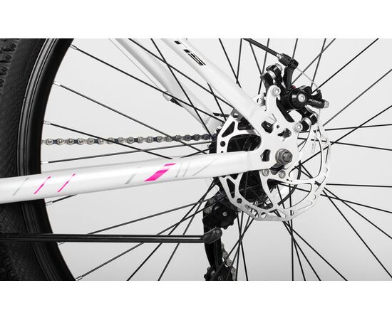Велосипед SITIS DAISY 7SP 27,5" (2025, White-Black-Purple), Цвет: белый, Размер рамы: 15", изображение 10