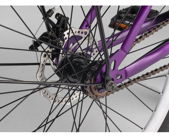 Велосипед SITIS ANY Regit 1SP 26" (2025, Dark Purple-Turquoise-White), изображение 9