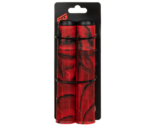 Грипсы STG Gravity (165 мм, красный с черным), Цвет: красный, изображение 3