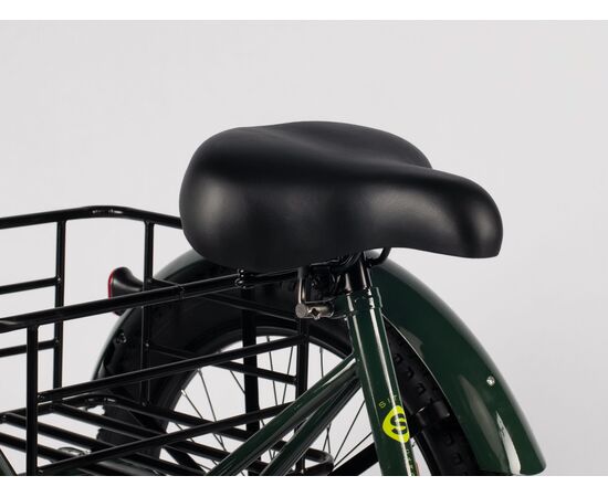 Велосипед трехколесный SITIS CARGO рикша FAT 24" (2025, Black-Green), Цвет: зелёный, изображение 6