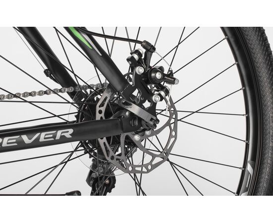 Велосипед FOREVER SPRING FSP9.0 29" (2025, Black-Grey-Green), Цвет: черный, Размер рамы: 17", изображение 11