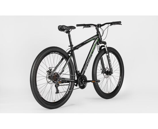 Велосипед FOREVER SPRING FSP9.0 29" (2025, Black-Grey-Green), Цвет: черный, Размер рамы: 17", изображение 3