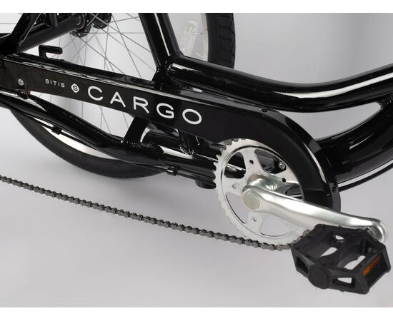 Велосипед трехколесный SITIS CARGO рикша 26 alloy (2025, Black-White), изображение 3