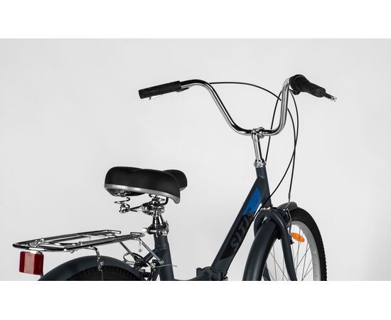 Велосипед SITIS POINT 7SP 26" (2025, Grey-Black-Blue), Цвет: серый, Размер рамы: 13,5", изображение 5