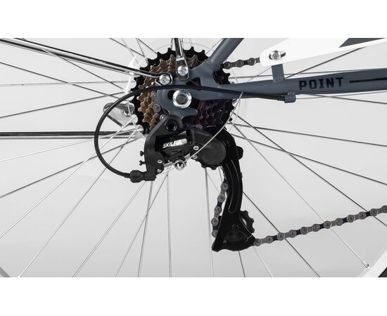 Велосипед SITIS POINT 7SP 26" (2025, Grey-Black-Blue), Цвет: серый, Размер рамы: 13,5", изображение 9