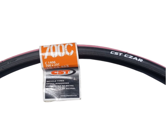 Покрышка CST 700x25C C-1406 CZAR COMP (чёрно-розовый), Цвет: розовый, Ширина: 1.00" (25 мм), изображение 2