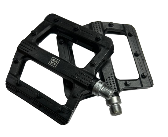 Педали AXXY Nylon, нейлон, промподшипник, 9/16" (чёрный)
