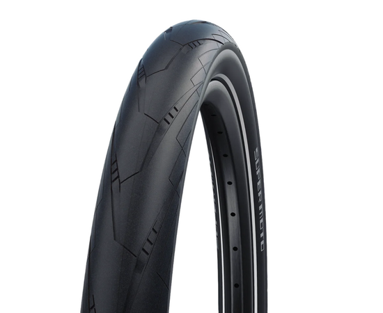 Велосипедная покрышка Schwalbe SUPER MOTO 28x2.00 (50-622), RaceGuard (Black-Reflex), Цвет: черный, Ширина: 2.00" (50 мм)