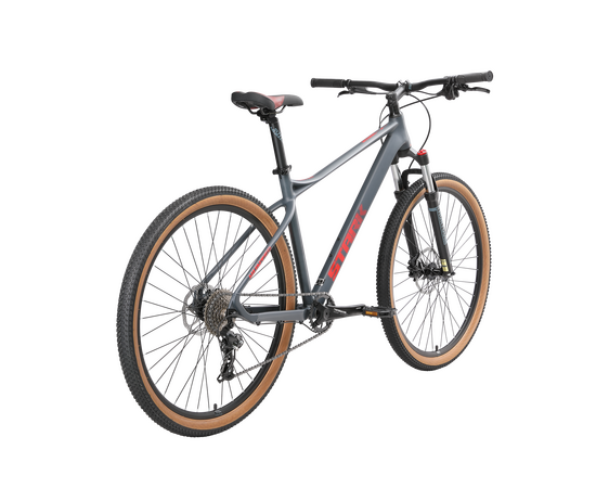 Велосипед Stark'25 Hunter 29.1 HD (антрацит матовый/красный), Цвет: серый, Размер рамы: 17,5", изображение 2