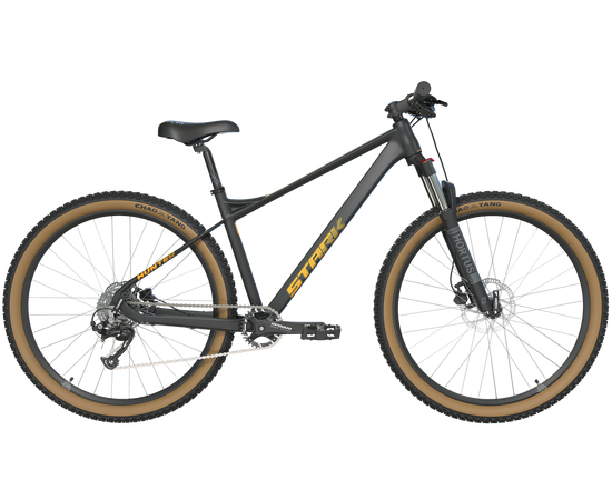 Велосипед Stark Hunter 29.3 HD (черный матовый/теплый желтый), Цвет: черный, Размер рамы: 17,5"
