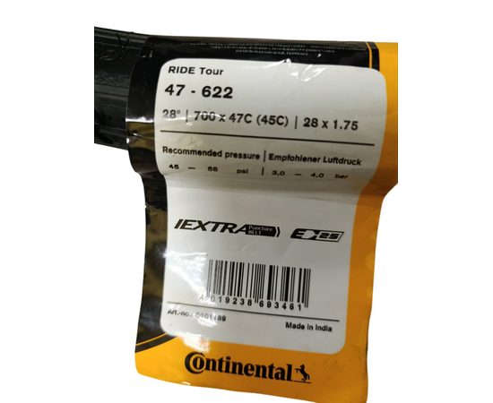 Покрышка Continental Ride Tour 47-622 (700x47c) жесткий корд (чёрная), Цвет: черный, Ширина: 1.85" (47 мм), изображение 4