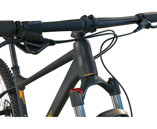 Велосипед Stark Hunter 29.3 HD (черный матовый/теплый желтый), Цвет: черный, Размер рамы: 17,5", изображение 3