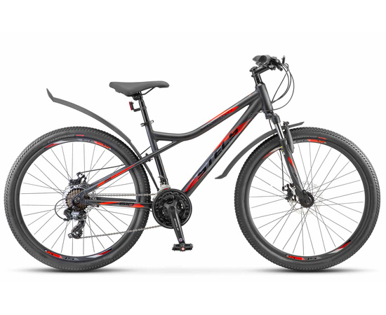 Велосипед Stels Navigator 610 MD 26" (чёрный/красный), Цвет: черный, Размер рамы: 16"