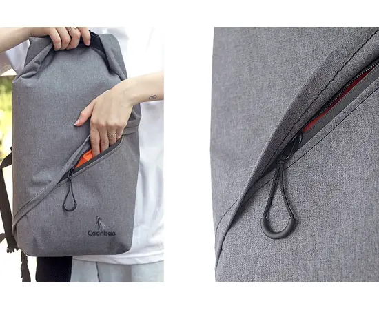 Сумка велосипедная заплечная Caanbag (серый, артикул: CAAN-CI-27LG), изображение 8