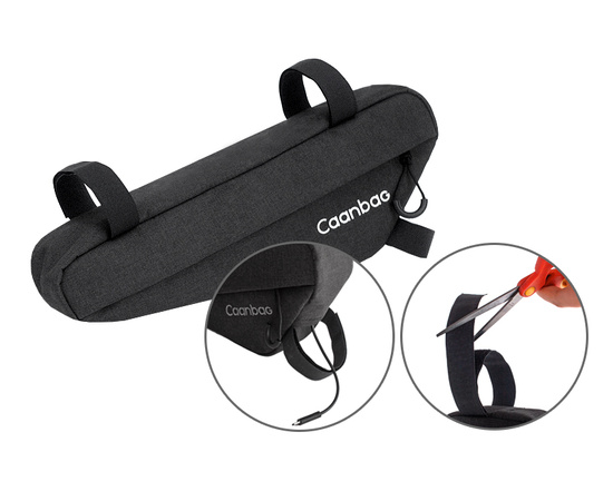 Сумка велосипедная подрамная Caanbag Стрела XL (черный, артикул: CAAN-TR-65BL), изображение 2